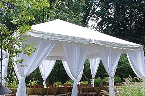 Tent with curtains