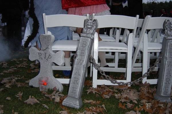 This was a Halloween wedding that took place at Whispering Pines in West Greenwich, RI.