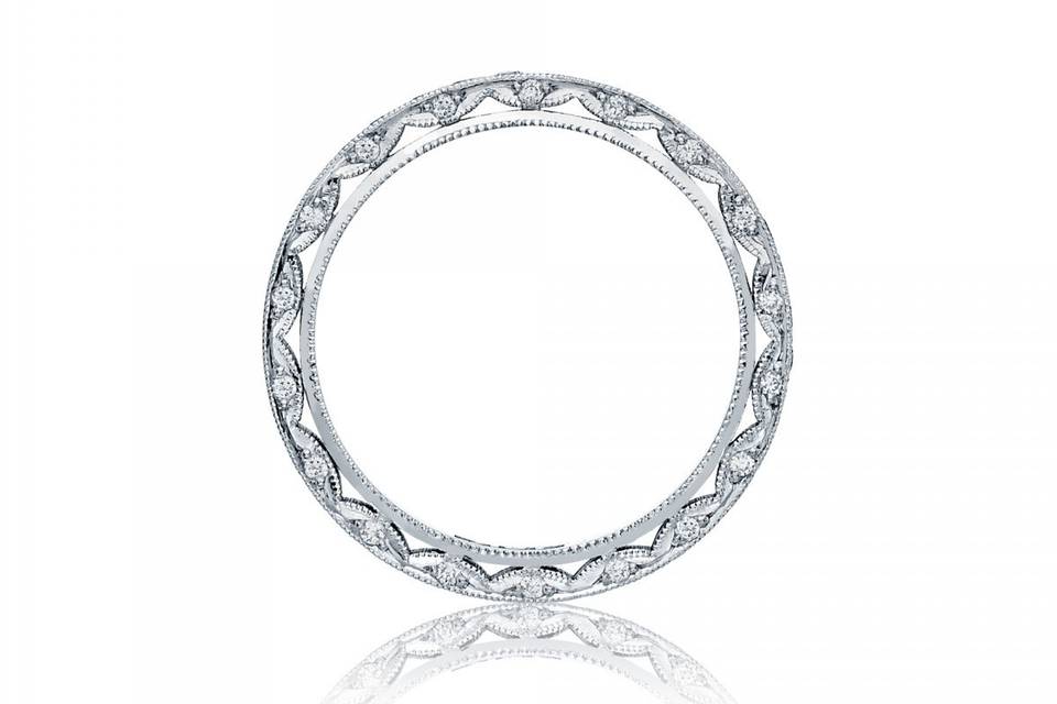 Eternity wedding band featuring Tacori 