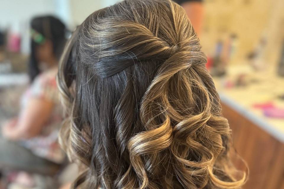 Bridesmaid hair