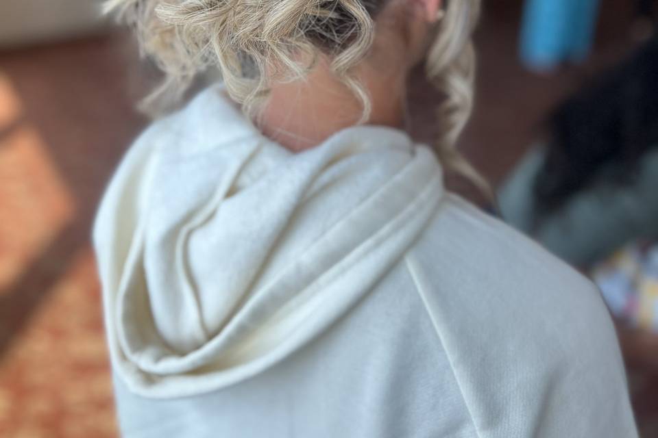 Bride hair