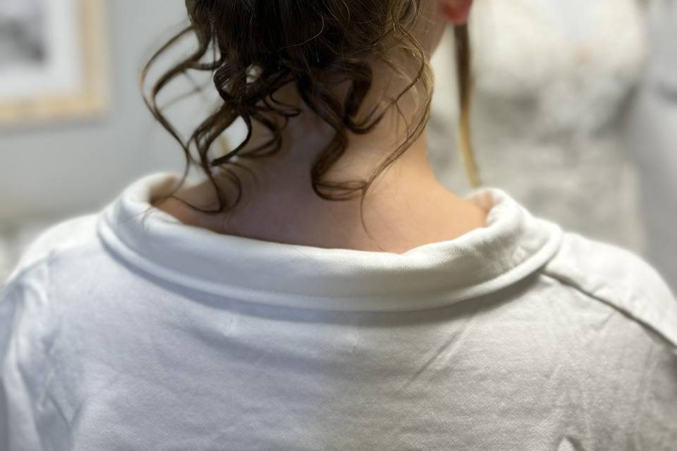 Bride hair