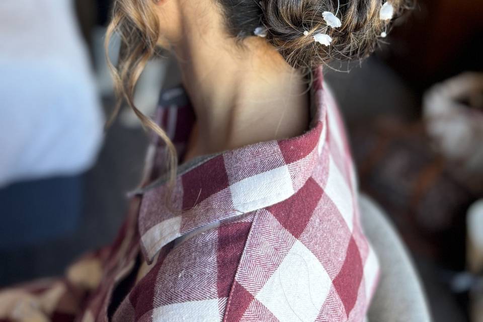 Bride hair