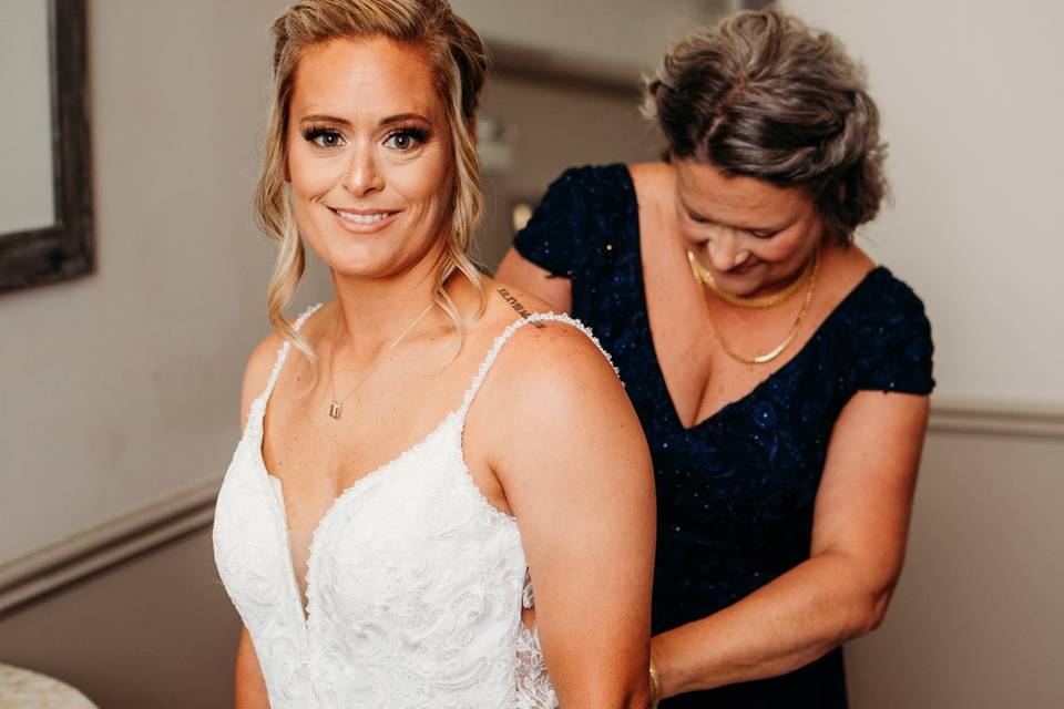 Bride hair & makeup