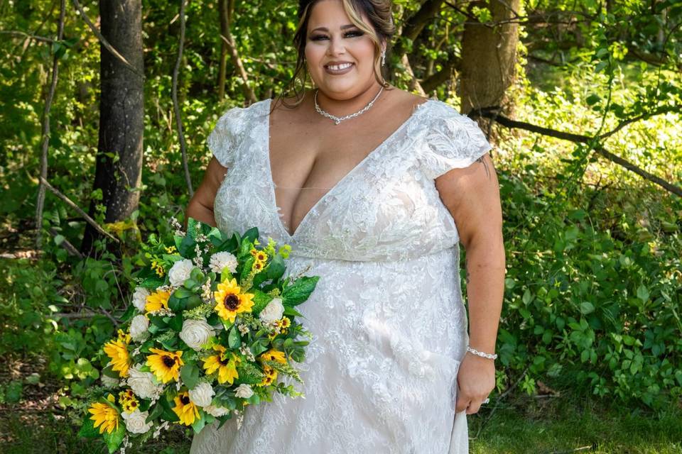 Bride hair and makeup