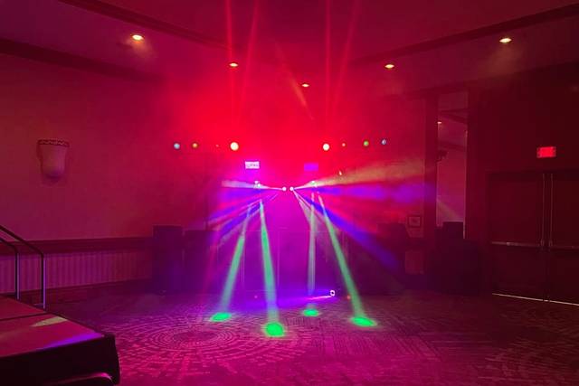 Lighting with fog machine