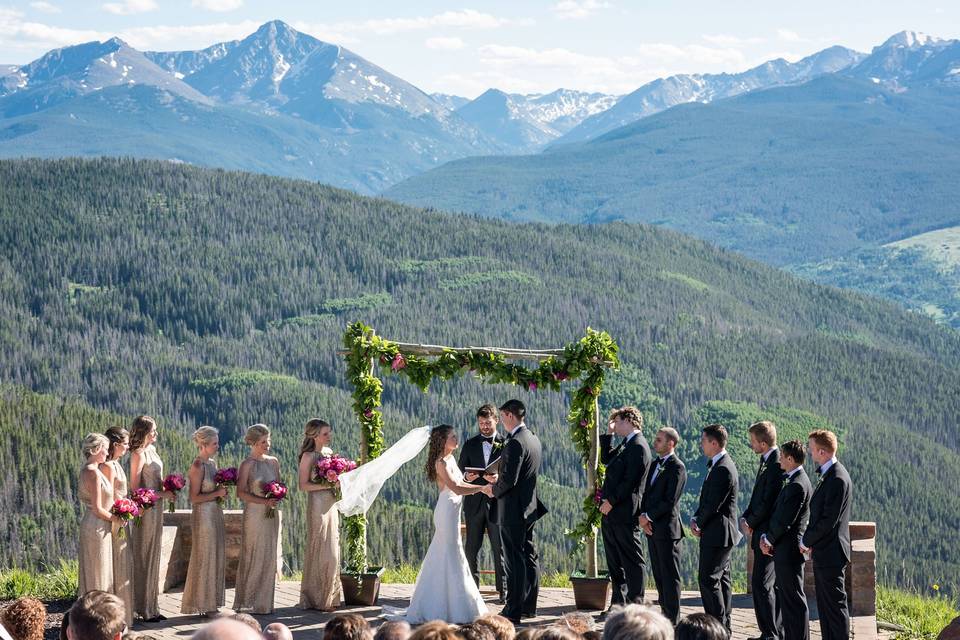 Ceremony in the mountains
