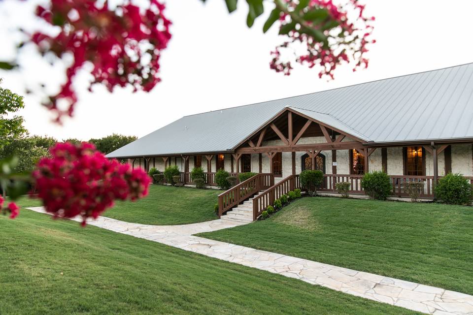 Stone Hall exterior in Summer