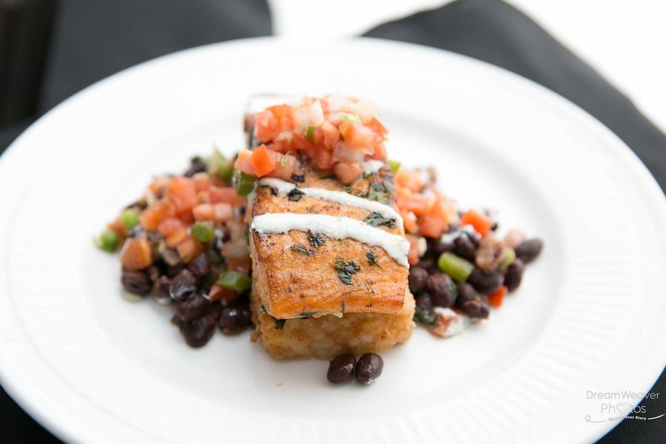 Plated Cilantro Lime Salmon