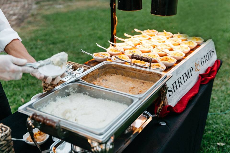 Shrimp + Grits Station