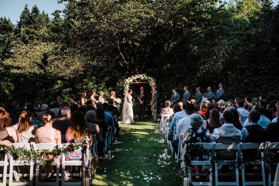 Ceremony in the English Garden