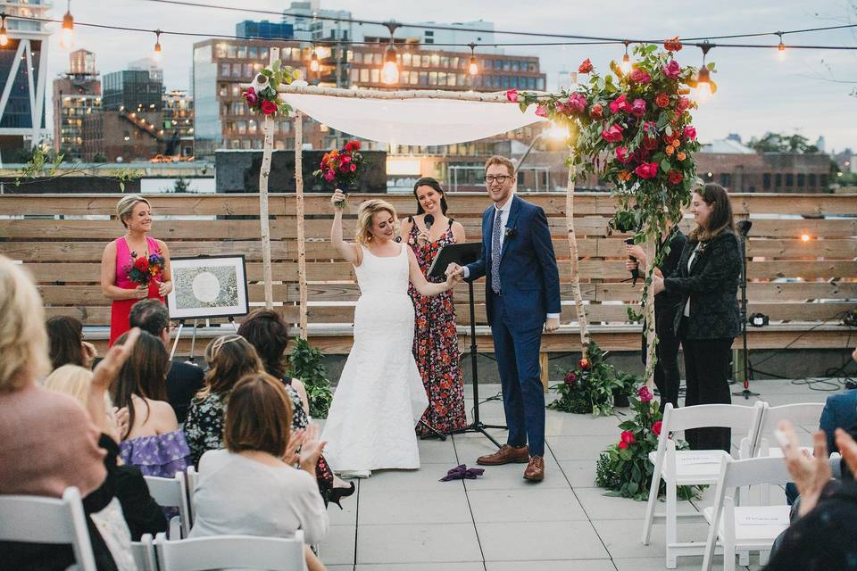 Rooftop ceremony