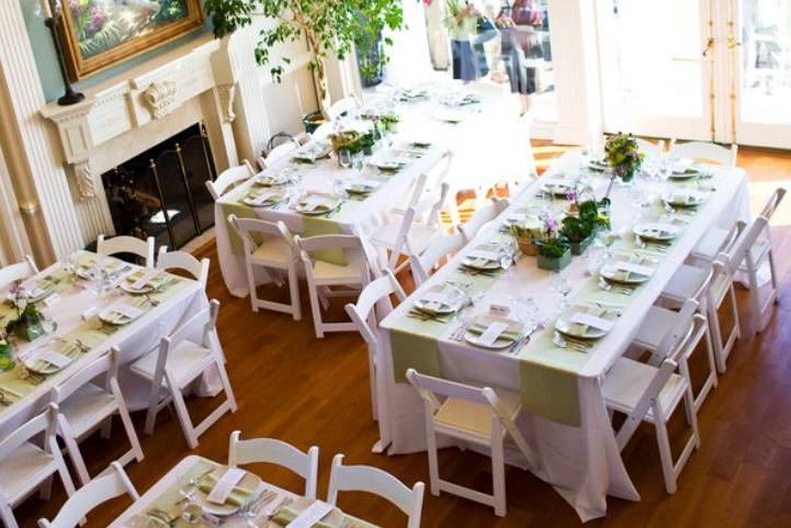 Wedding reception area