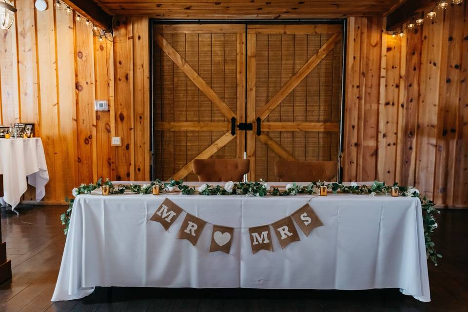 Sweetheart Table