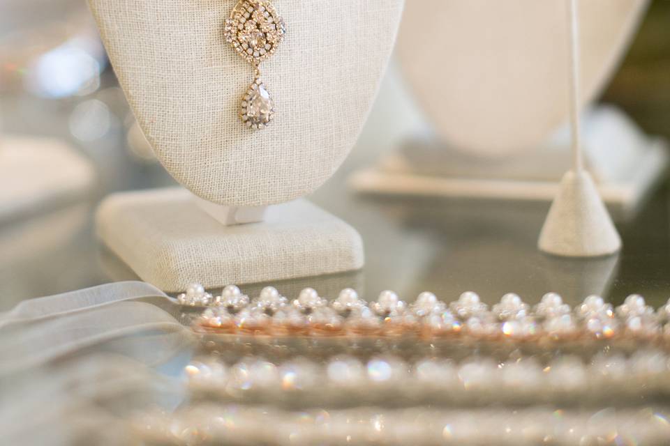 Bridal Jewelry Designers Include: Haute BrideMaria ElenaSara GabrielRenee Pawele