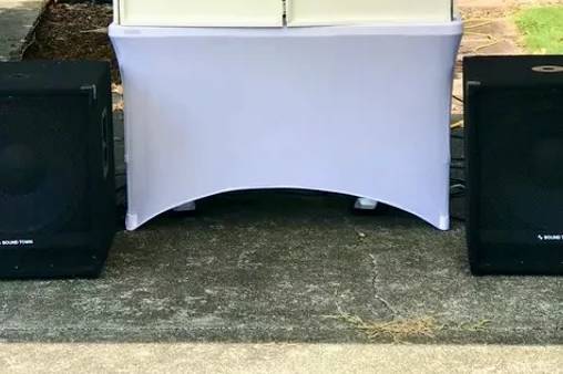 Elegant outdoor setup