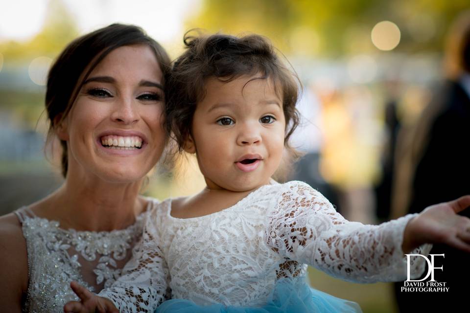 Bride and her niece