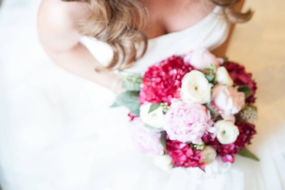 Bouquet and dress