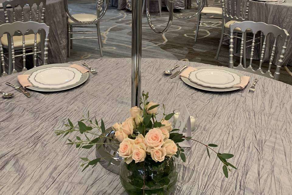 Large crystal centerpieces