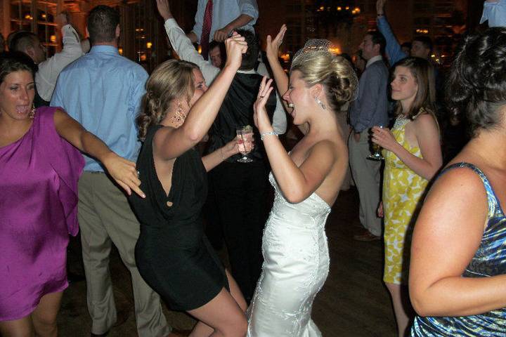 Ladies on the dance floor