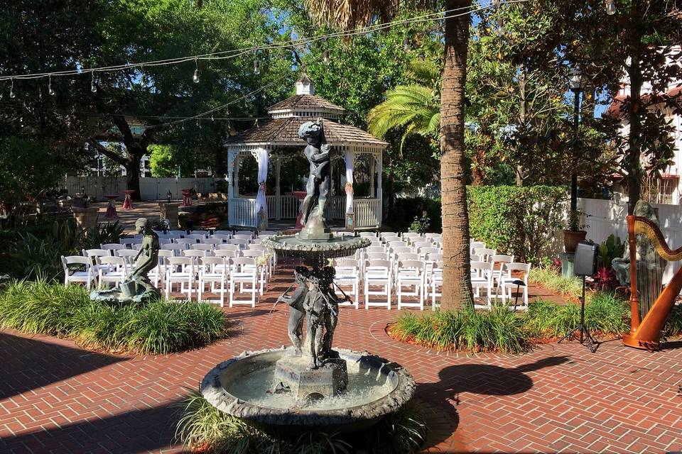 Dr Phillips House wedding harp