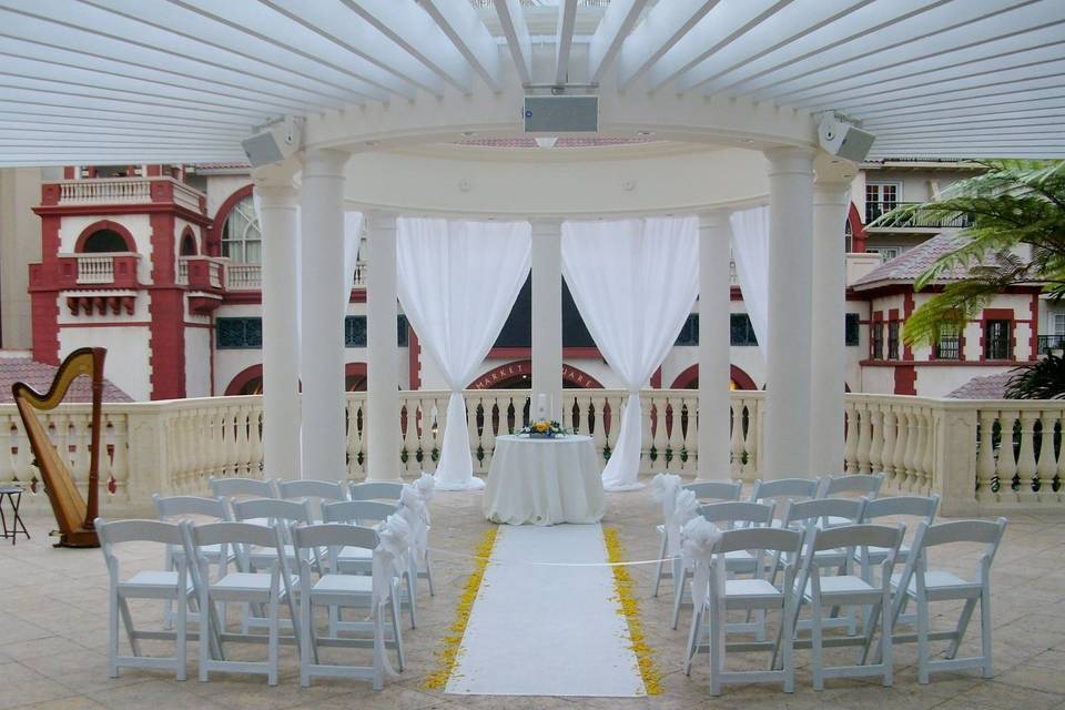 Gaylord Palms wedding harpist