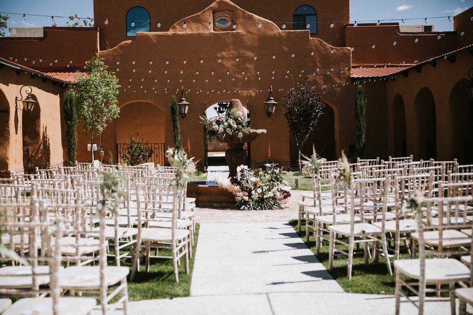 Ceremony in Courtyard