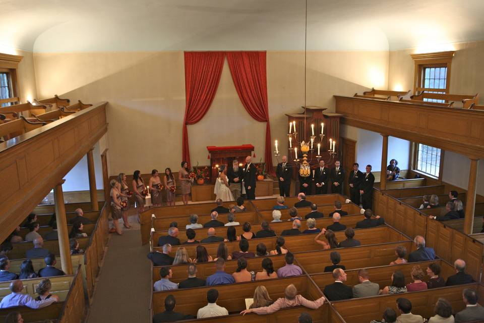 The center meeting house