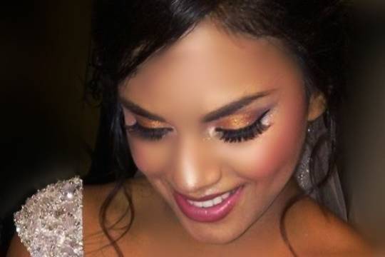 Bridal hair and makeup dallas fort worth romantic glam
