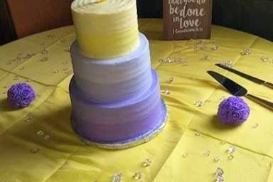 Ombre texture cake
