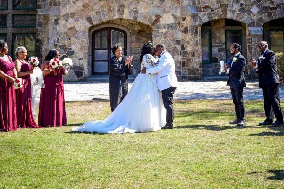 An outdoor ceremony