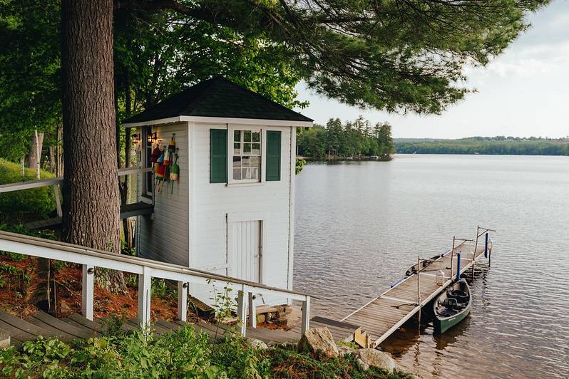 Romantic View of the Boathouse