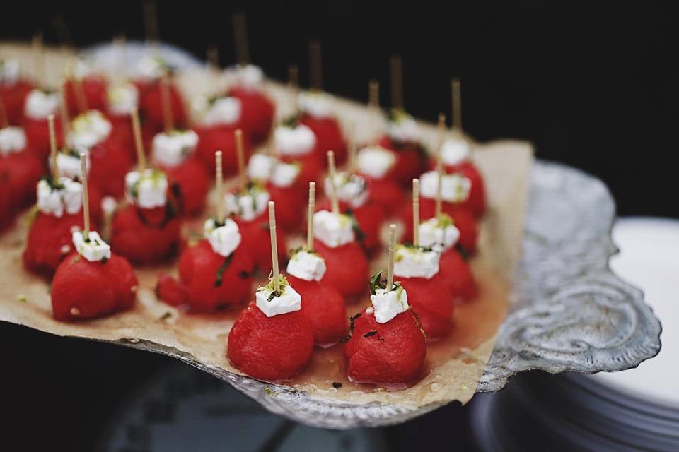 Watermelon Feta Bites