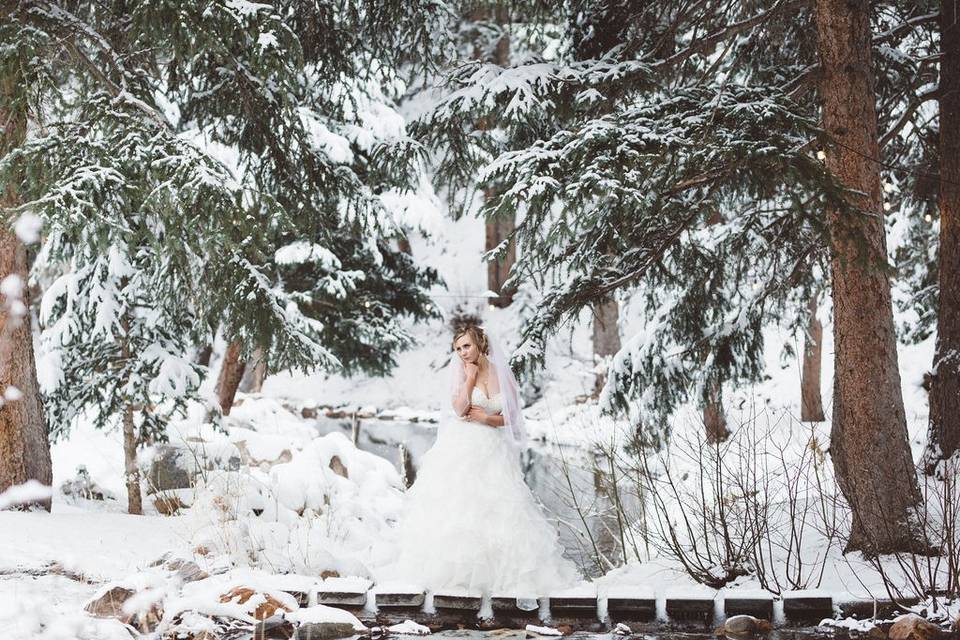 Snowy wedding