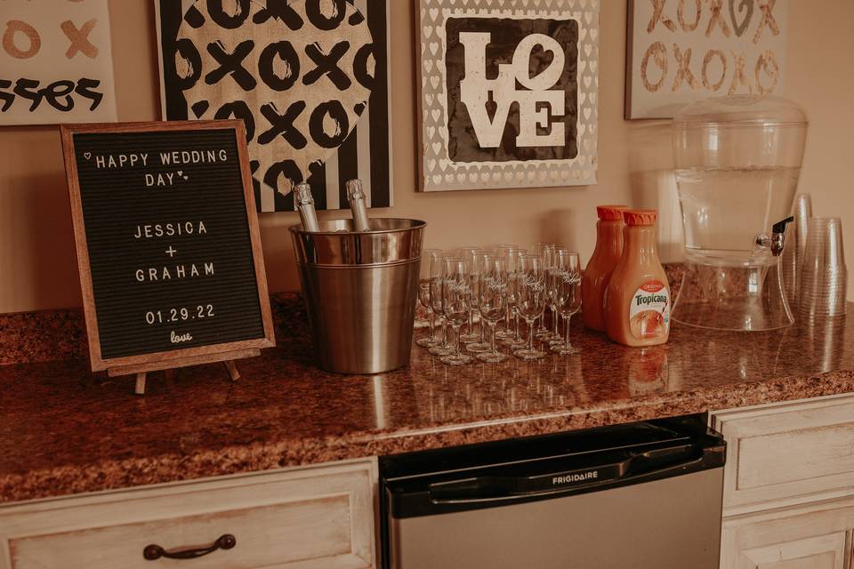 Bridal Suite Mimosa/Coffee Bar