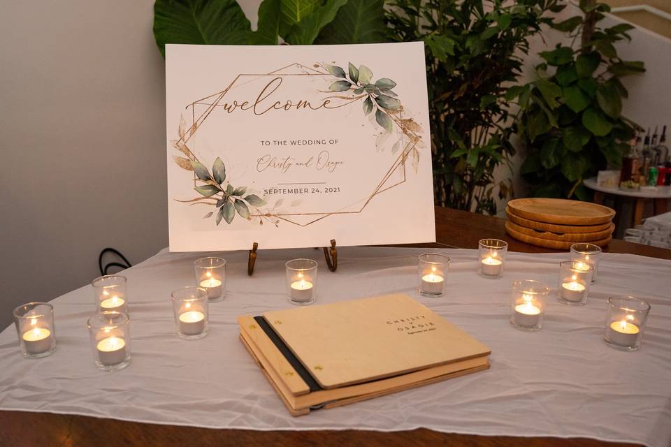 Wedding guest book