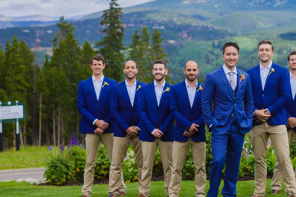 The groom with his groomsmen​