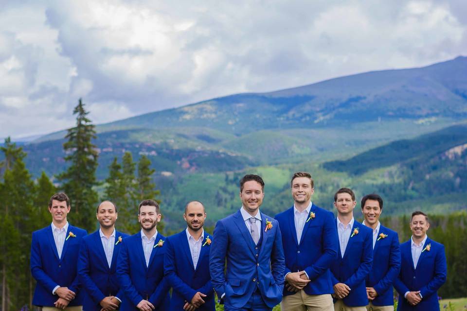 The groom with his groomsmen​