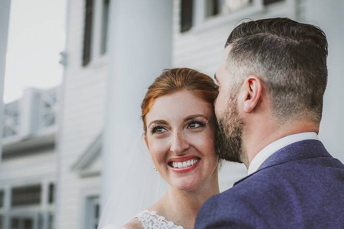 Gorgeous Bride Kiss