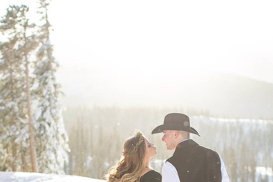 SKi Lift Winter Wedding