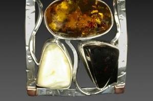 Incredible combinations of natural amber stones set in sterling silver