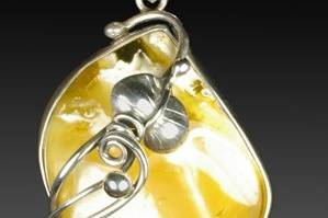 Stunning Baltic amber set in sterling silver