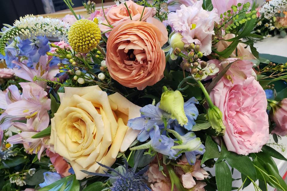 Mixed summer floral bridal