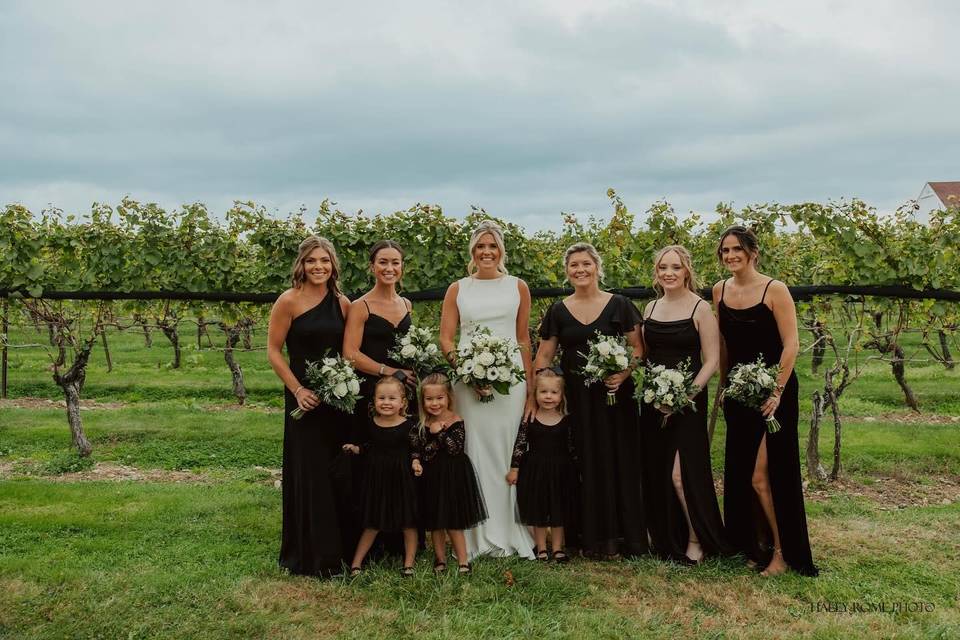 Black and white wedding