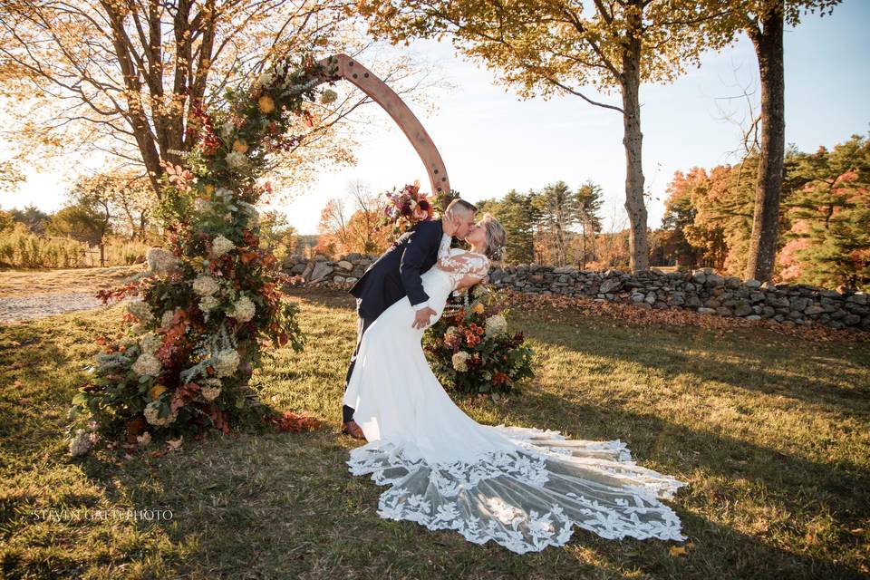 Gothic arch in Autumn
