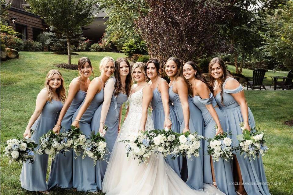 Soft blue wedding colors