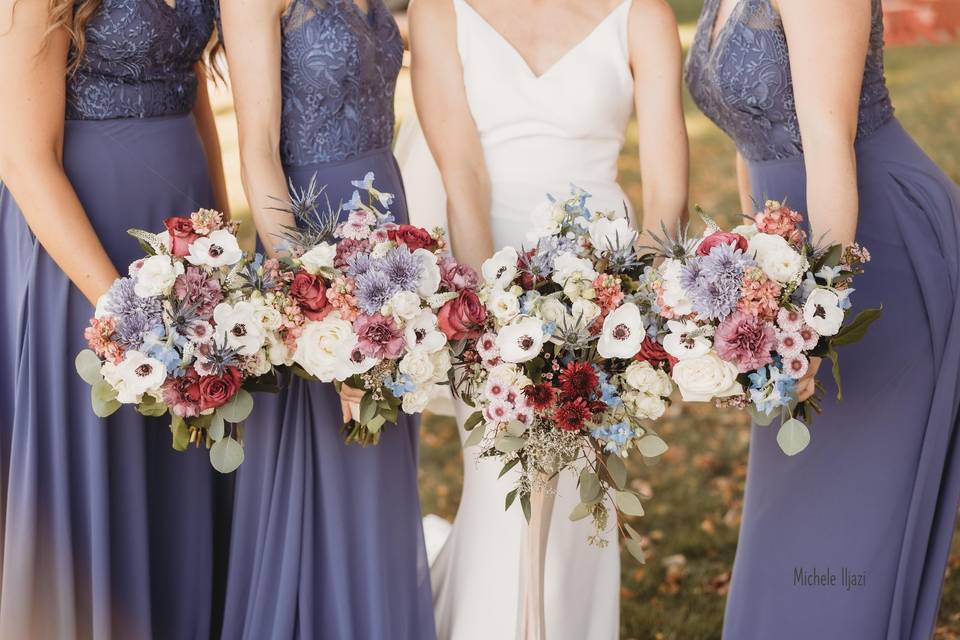 Seaside wedding palette