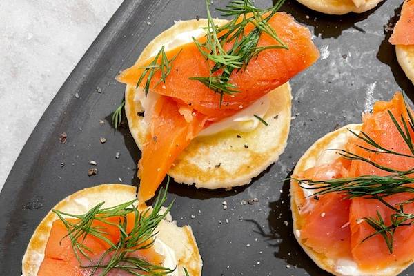 Salmon Blinis