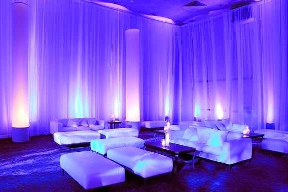 Uplighting lounge space