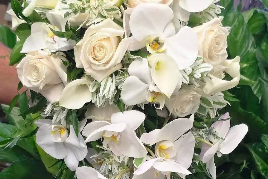 White Orchid Bridal Bouquet